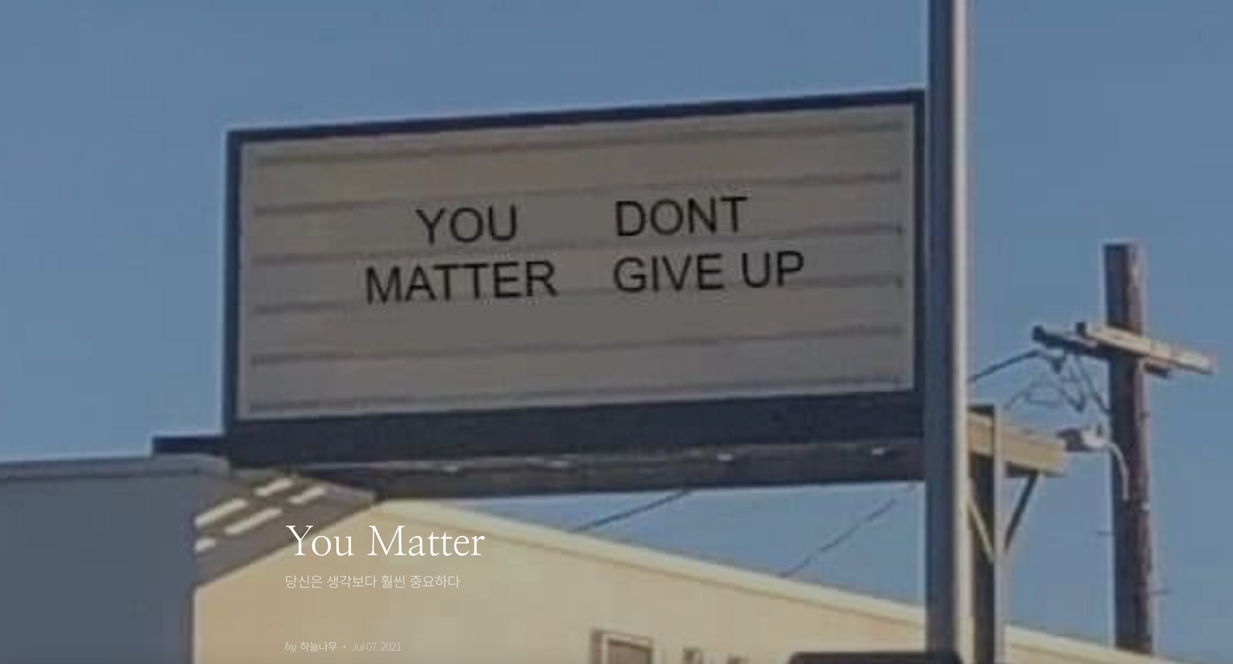 You Matter